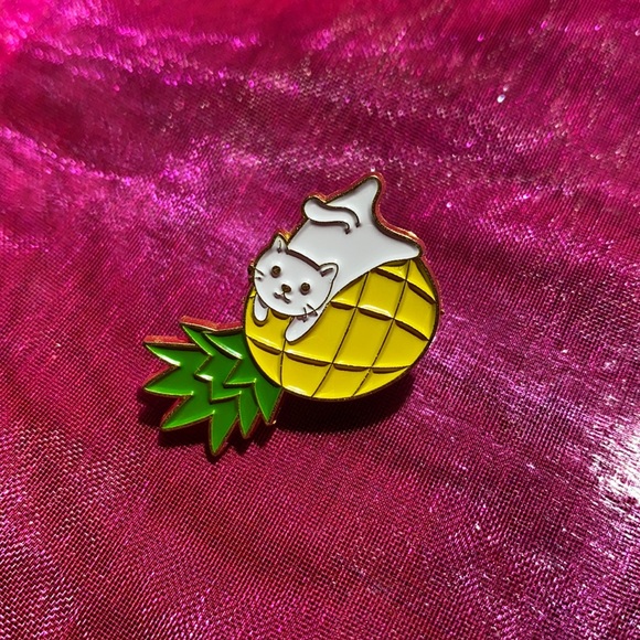 Dolls Kill Jewelry - 🍍Pineapple Kitten Enamel Pin